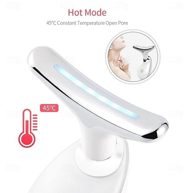 LED Facial & Neck Beauty Massager Device